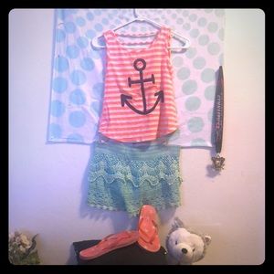 Girls stylish summer outfit
